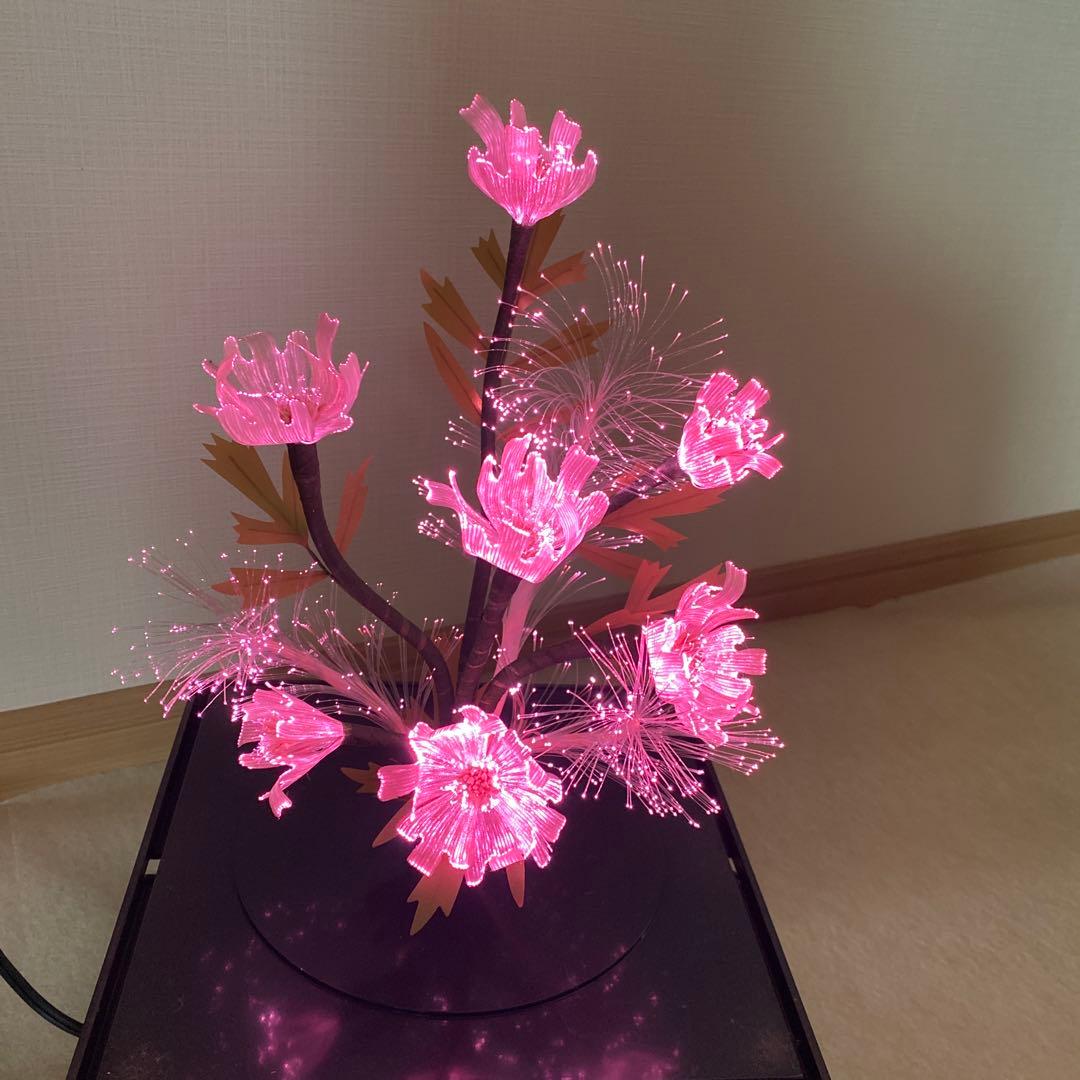 【昭和レトロ】華麗で幻想的な光ファイバーフラワー
