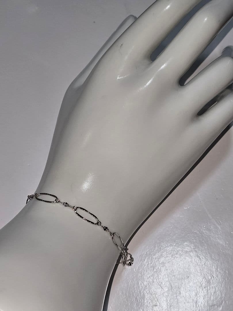 可愛い プラチナPt850 1.5グラム 17.5cm ブレスレット