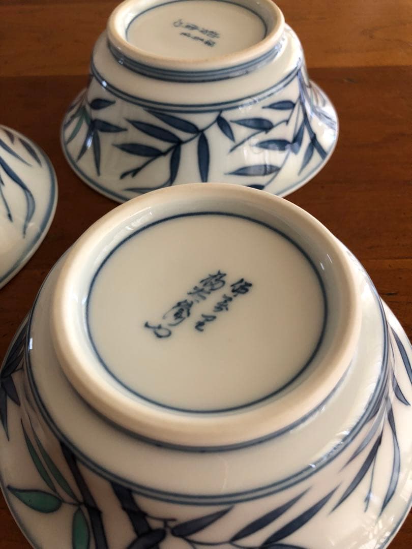 福右衛門窯　総手描き　小鉢　3客　美品