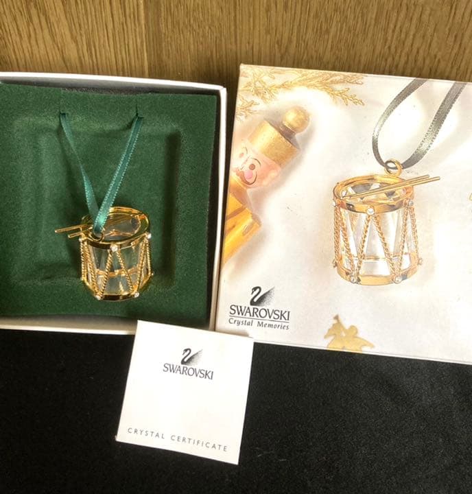 希少❗️美品❗️SWAROWSKI オーナメント　ドラム