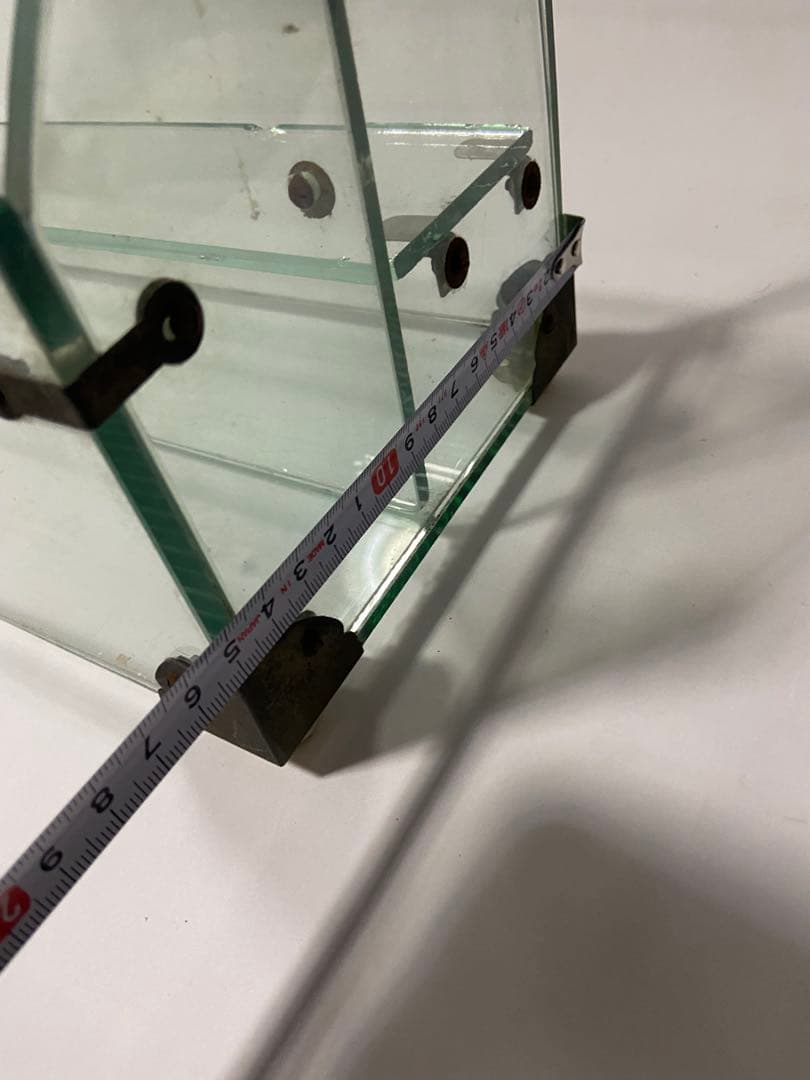 昭和レトロ ガラスの店舗用什器 文房具屋さん 飾り棚 硝子 ディスプレイケース