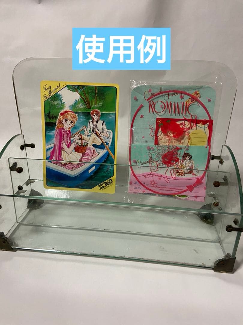 昭和レトロ ガラスの店舗用什器 文房具屋さん 飾り棚 硝子 ディスプレイケース