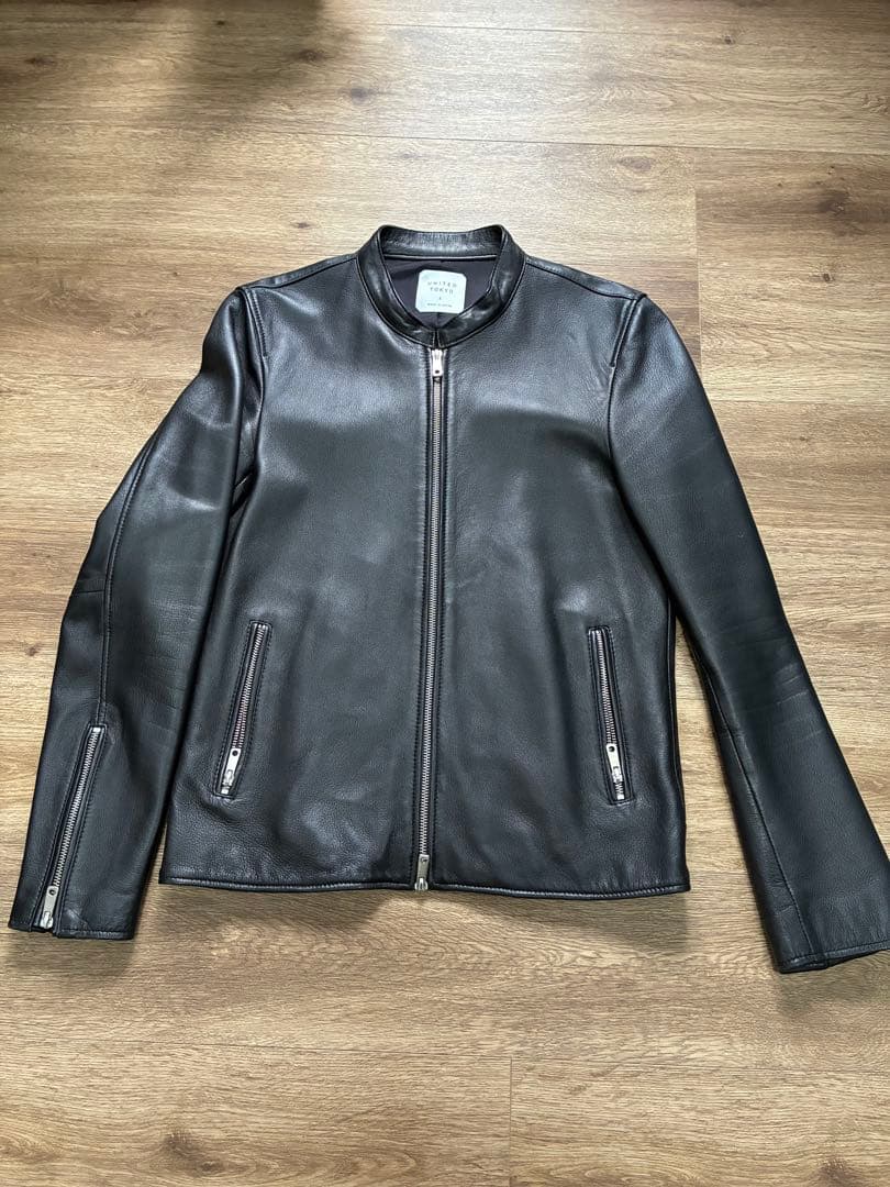 UNITEDTOKYO★シープスキンジャケット★レザー★サイズ2★ブラック