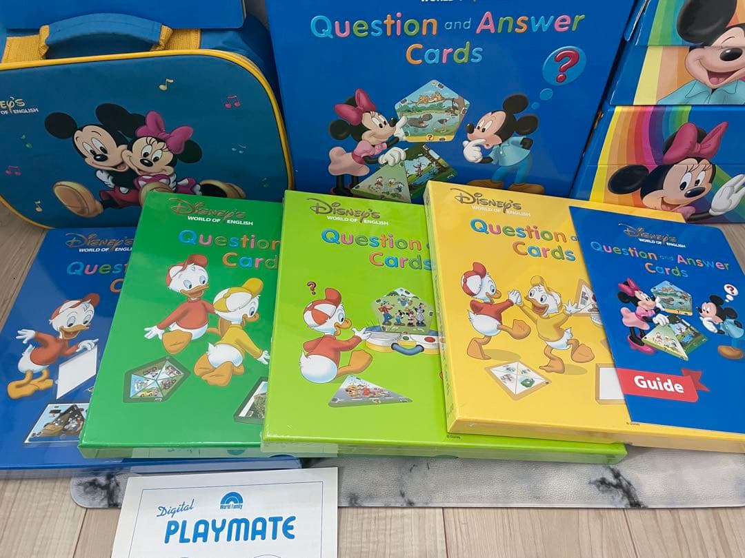 DWE ディズニー英語システム　トークアロング　Q&Aカードセット 美品　617