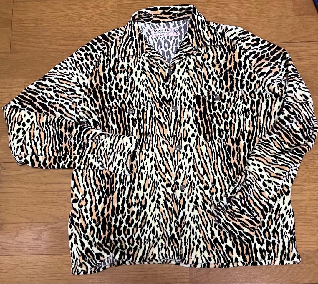 SUN/KAKKE サンカッケー レオパード　オープンカラー　【極美品】