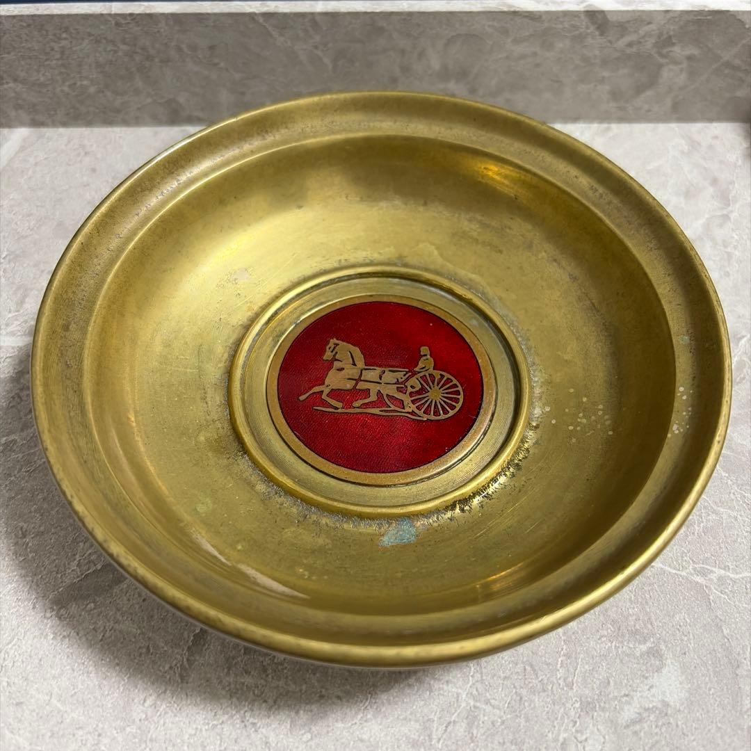 【希少】セリーヌ CELINE ヴィンテージ トレイ 真鍮 ロゴ イタリア製