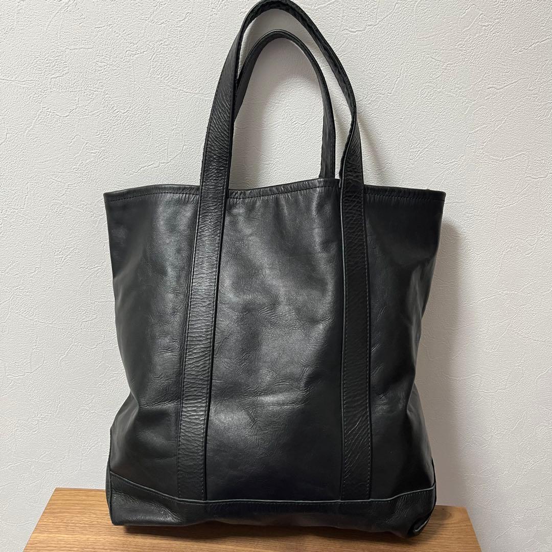 【2次流通最安値】VANSON レザートート Ron Harman別注 牛革 黒