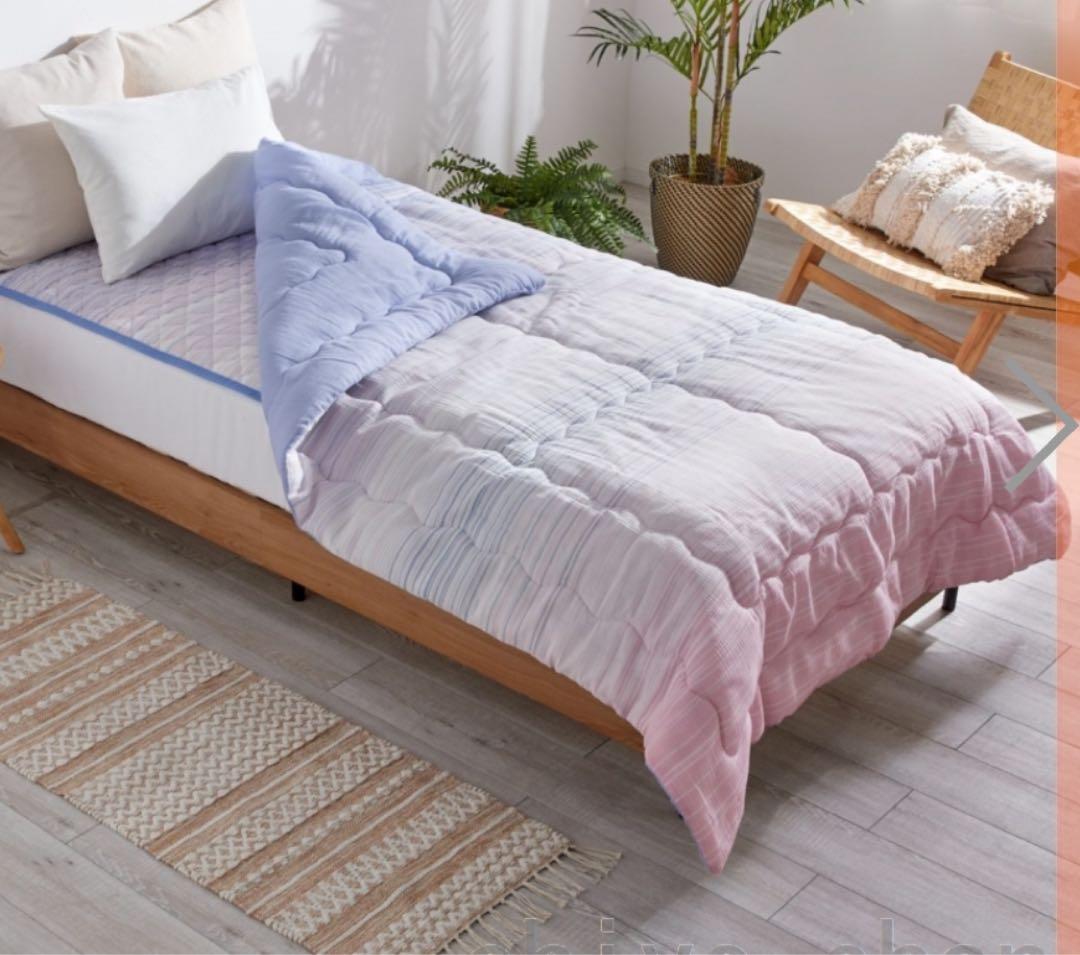 モリリン しゃりっと涼感 綿しじら織 肌掛け＆ 消臭敷きパッド スペシャルセット