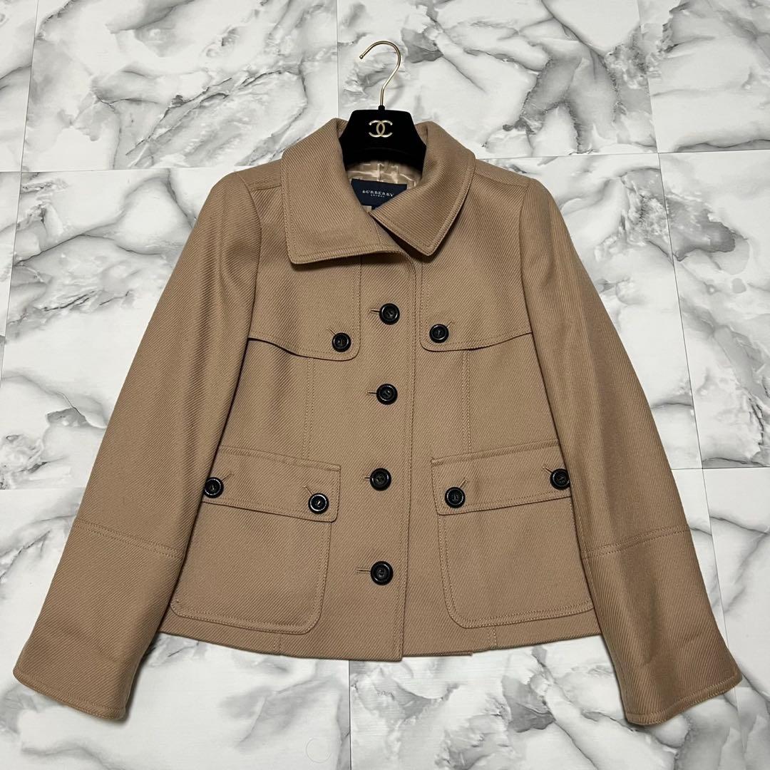 【美品】バーバリーロンドン　ショートコート　ジャケット　メガチェック　40