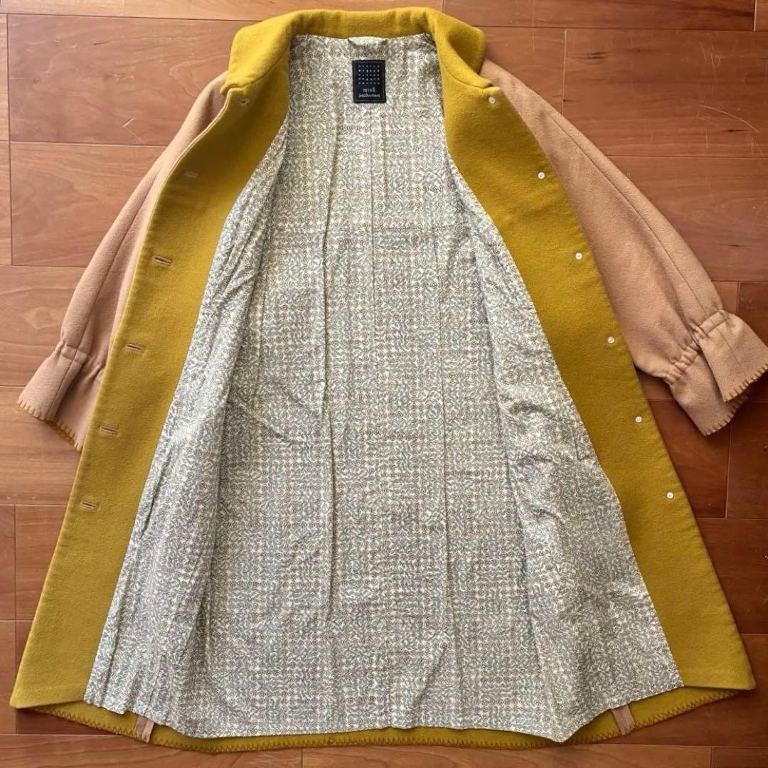 【sale】mina perhonen 丸襟コート moon sand 38