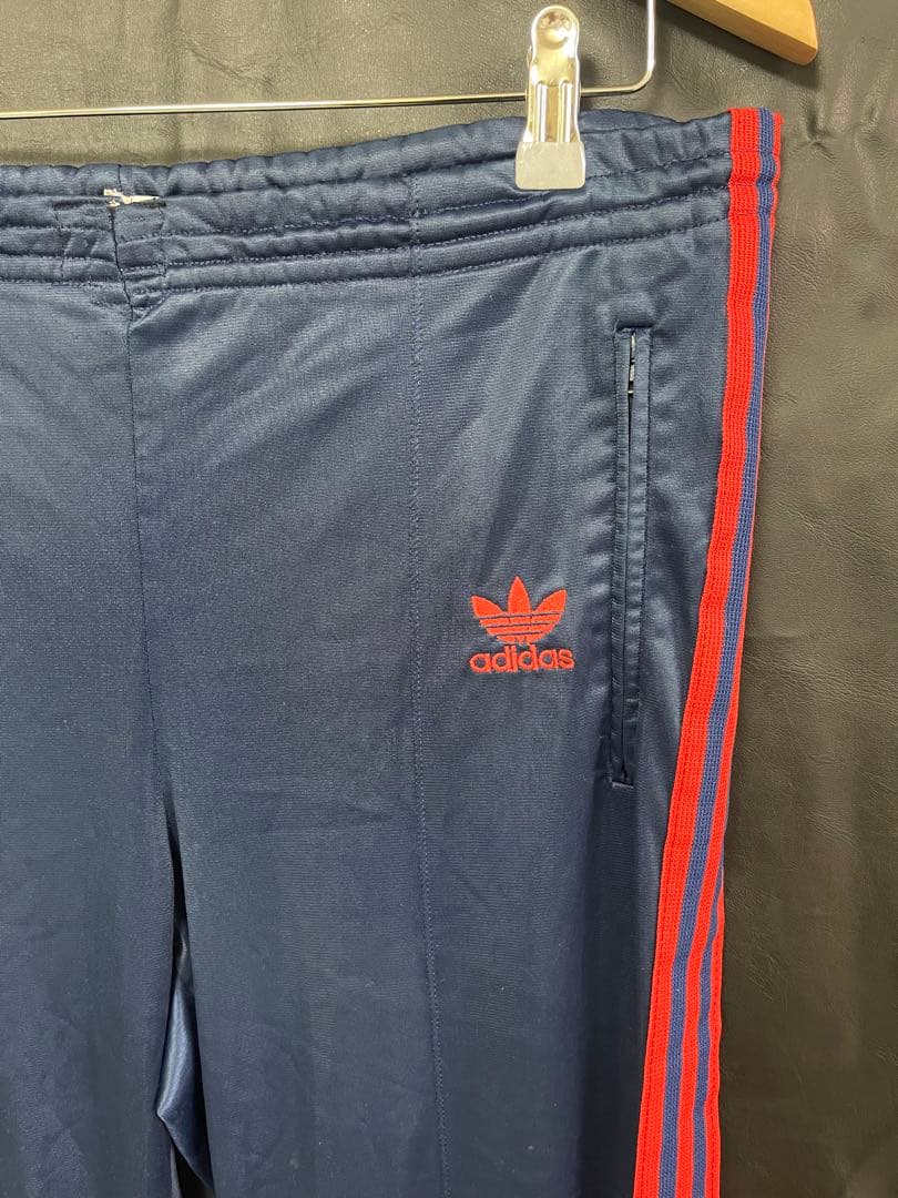 USA製 adidas ATP ネイビー×レッド　トラックパンツ M 刺繍ロゴ