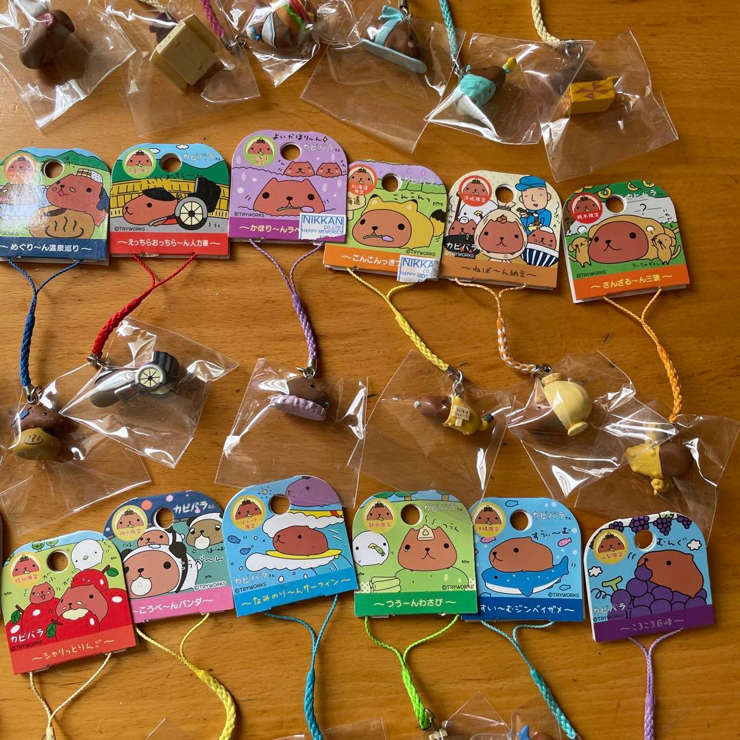 【おまとめ】カピバラさん　ご当地ねつけストラップ　35個セット　新品未使用