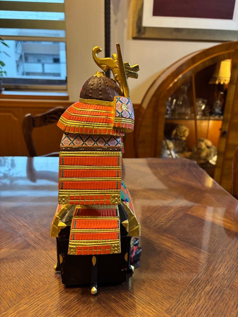 特大　五月人形 一刀彫　清水　古俊作