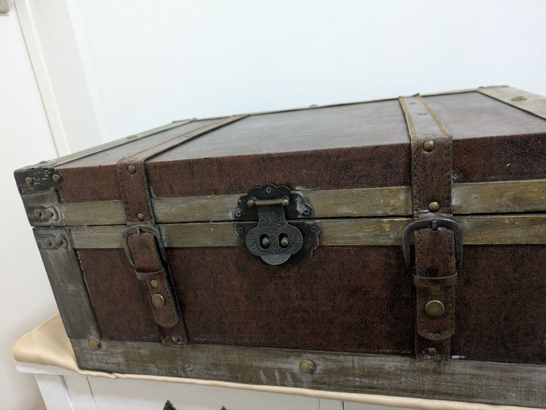 コベントガーデン/ウッデン トランクボックス L　アンティーク調・シャビーシック