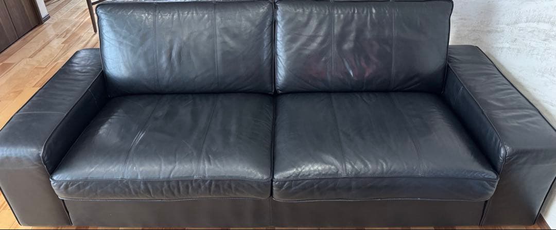 3人掛け合皮ソファー　IKEA