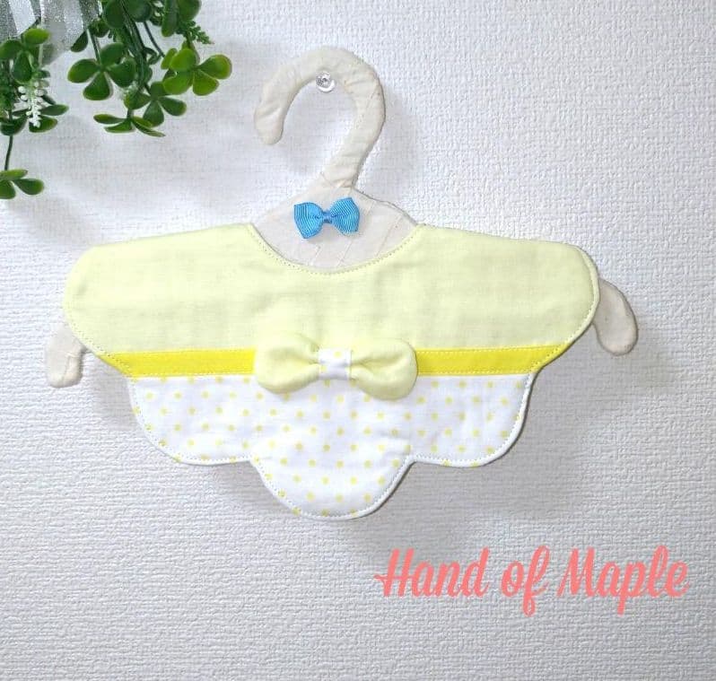 ★限定sale★【送料無料】モクモクシリーズ⑧　「イエロードット&お好みリボン」