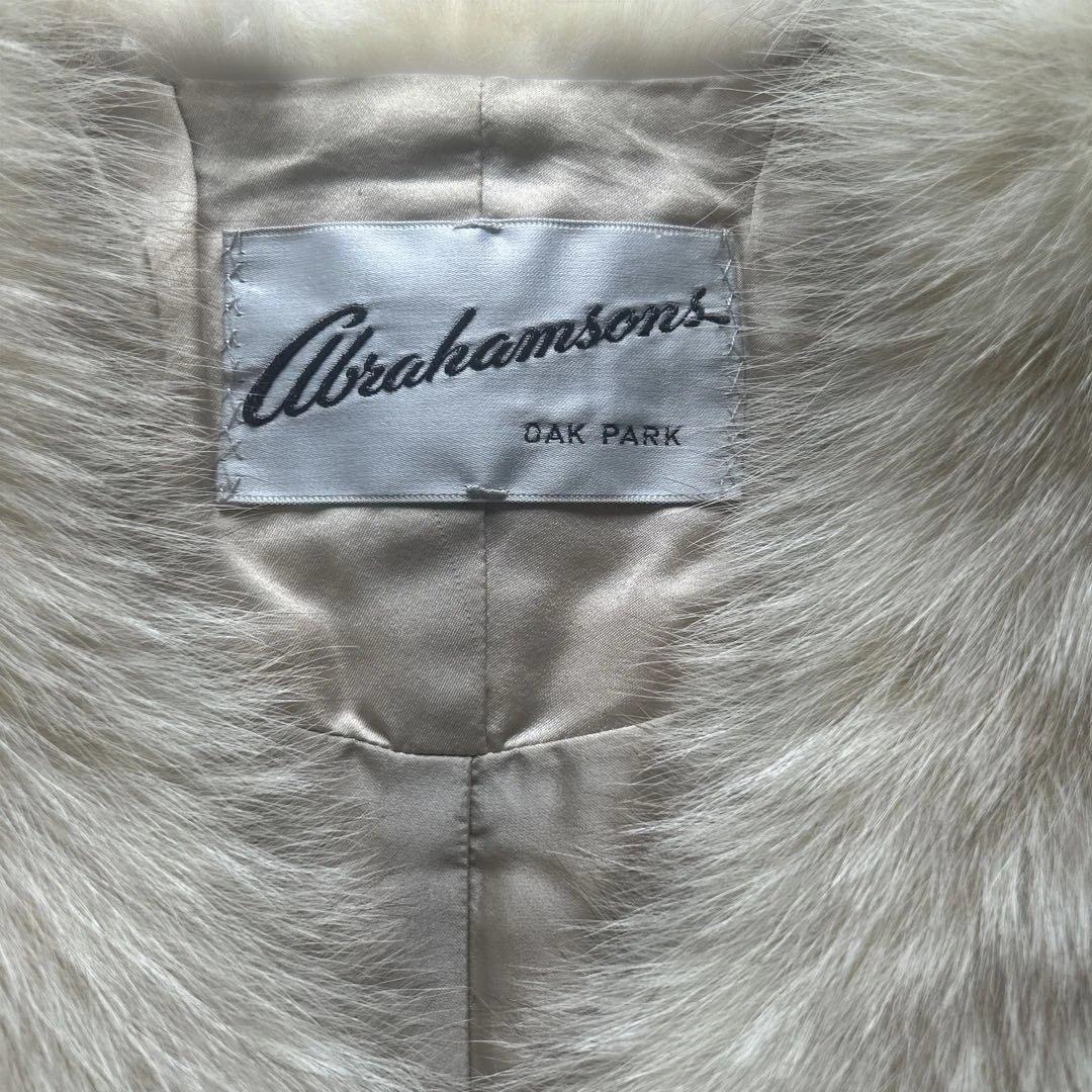 Abrahamsons ファーショール クリーム色