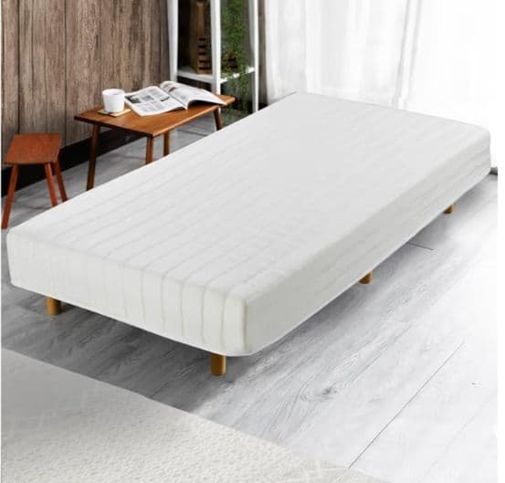 アイリスプラザ 脚付きマットレス ボンネルコイル シングル アイボリー　つ337