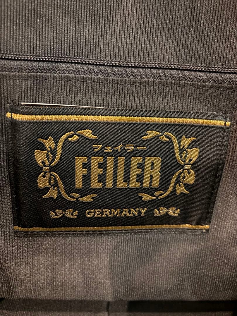 美品 フェイラー FEILER ハンドバッグ ボストンロゴ シェニール織 大容量