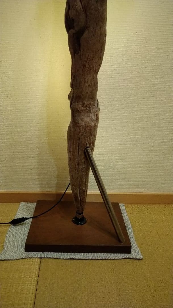 流木スタンドライト　大型　昇龍