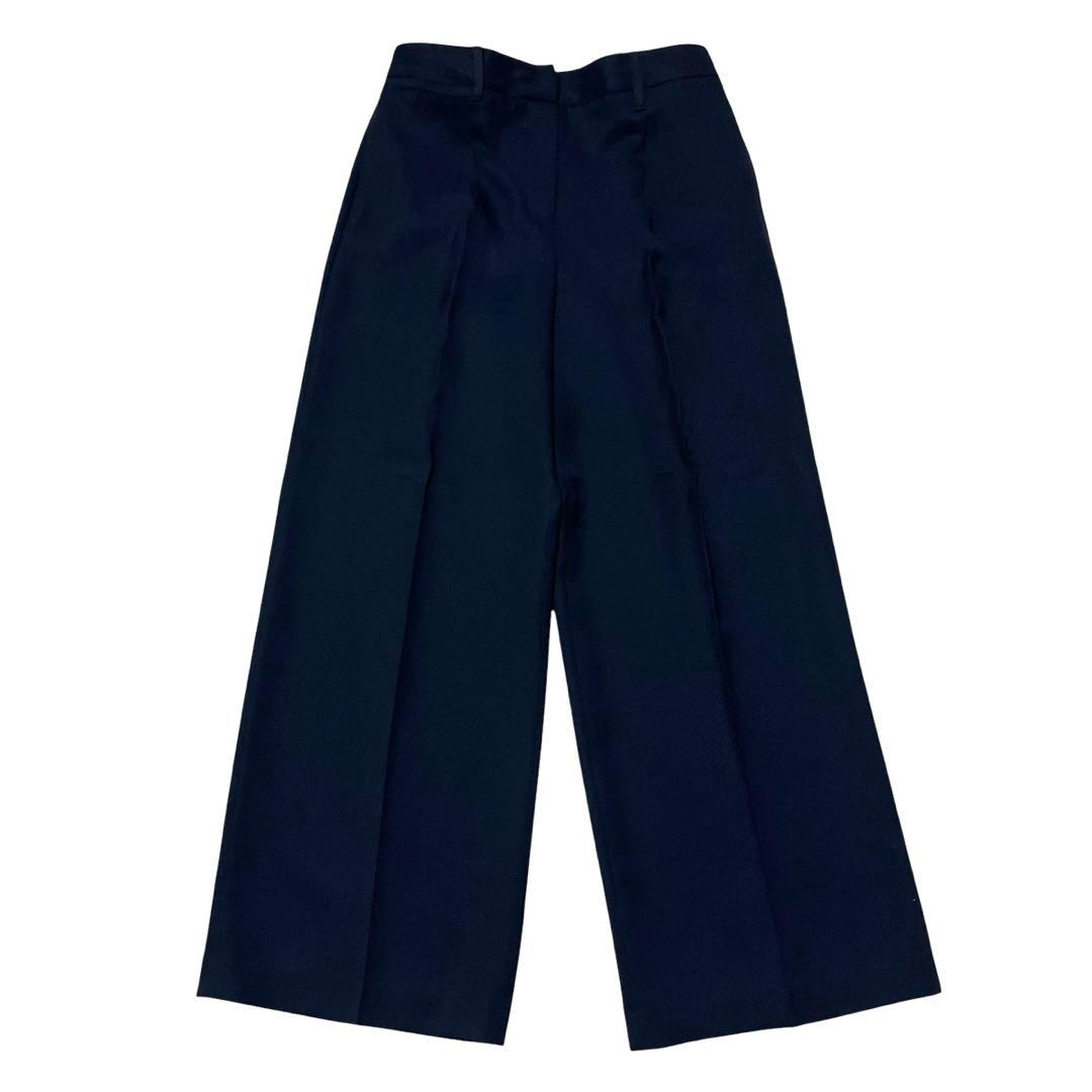 極美品　PLST ノーカラージャケット　パンツスーツ　セットアップ　黒　Mサイズ