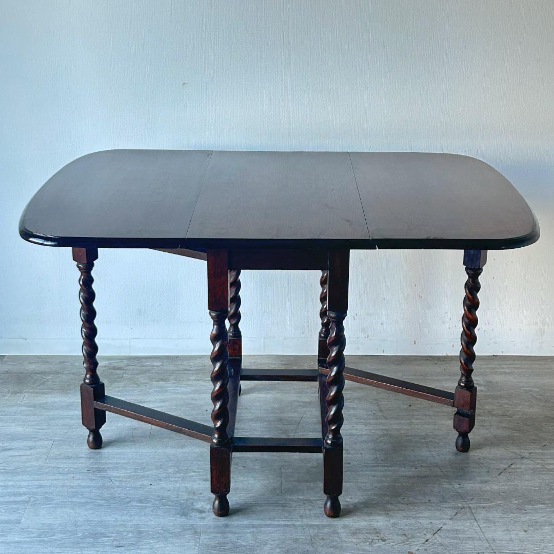 アンティーク 家具 ゲートレッグテーブル 1930年頃 イギリス 英国 381A
