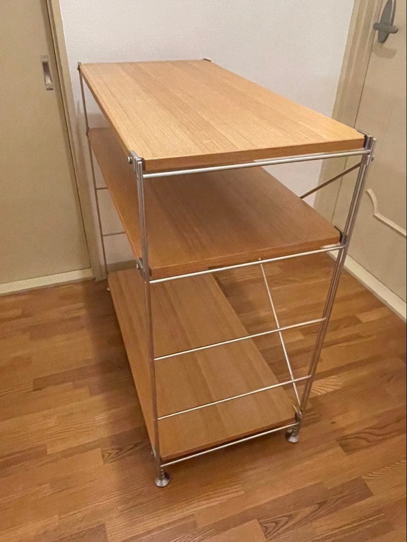 無印良品 ステンレスユニットシェルフ オーク材　棚セット