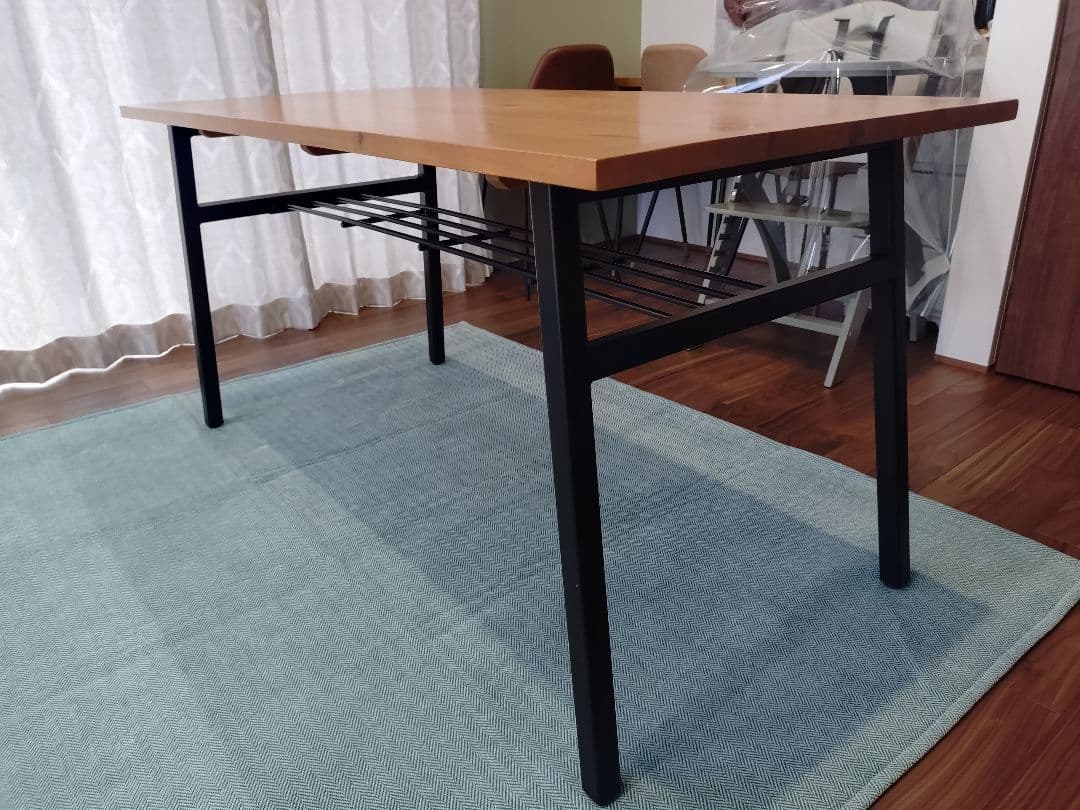 ナチュラルウッド ダイニングテーブル 横145cm縦70cm高さ72cm