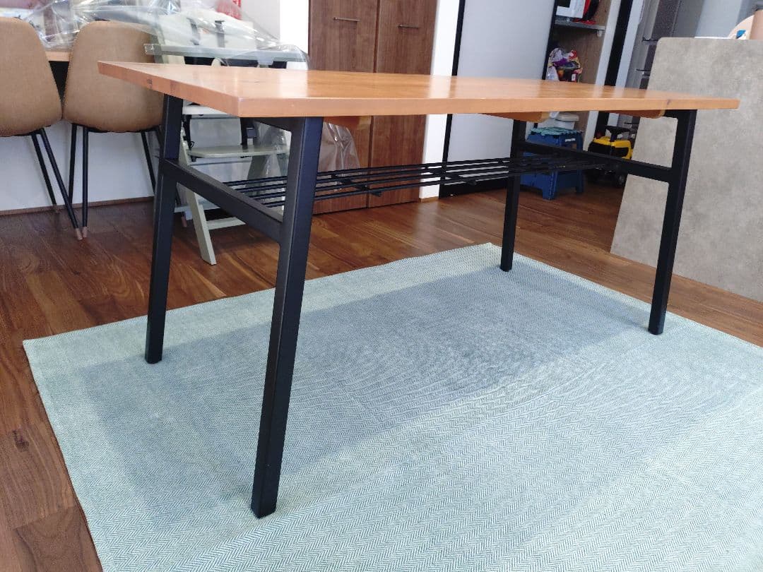 ナチュラルウッド ダイニングテーブル 横145cm縦70cm高さ72cm