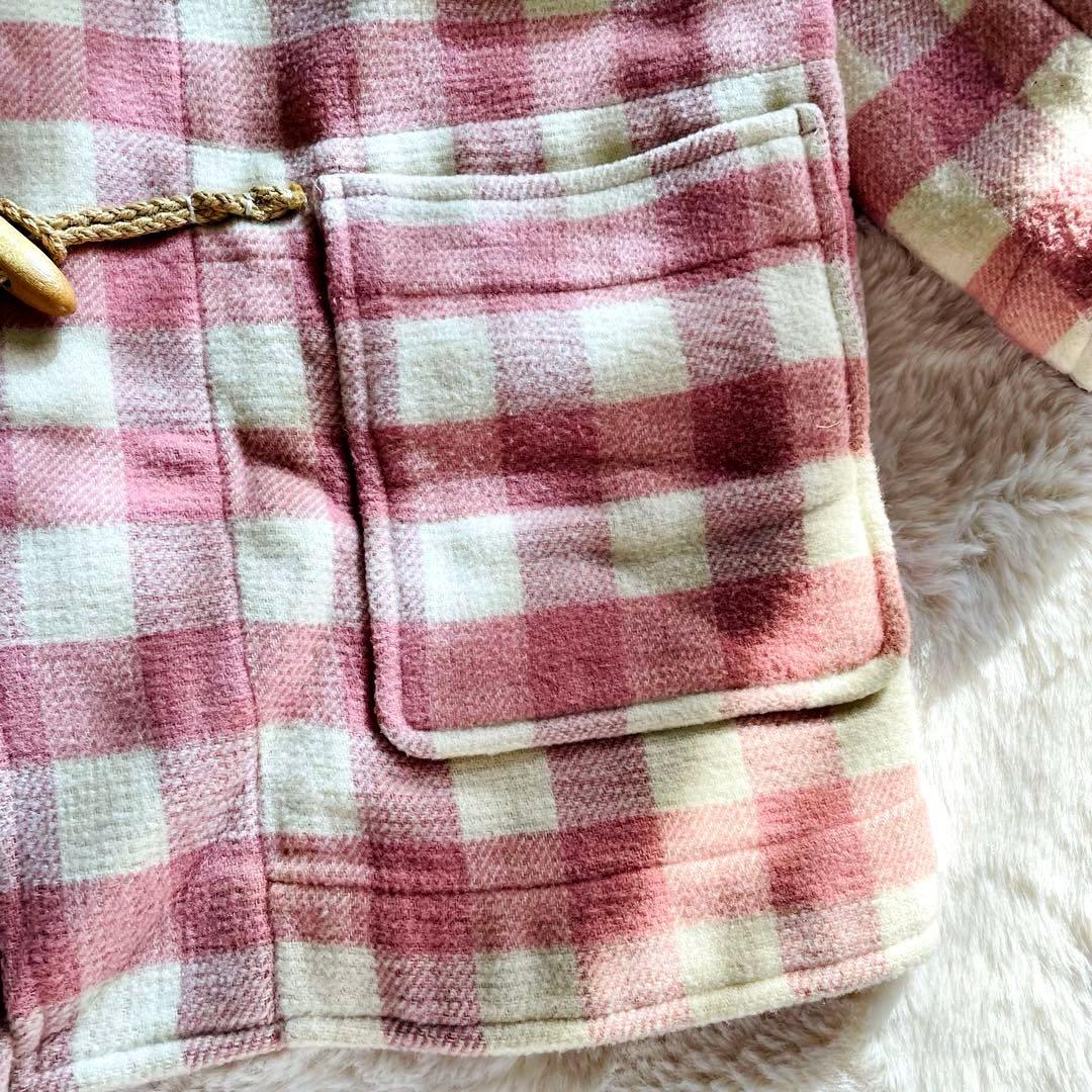 入手困難　美品　ピンクハウス　F チェック　ダッフルコート ピンク　トグル