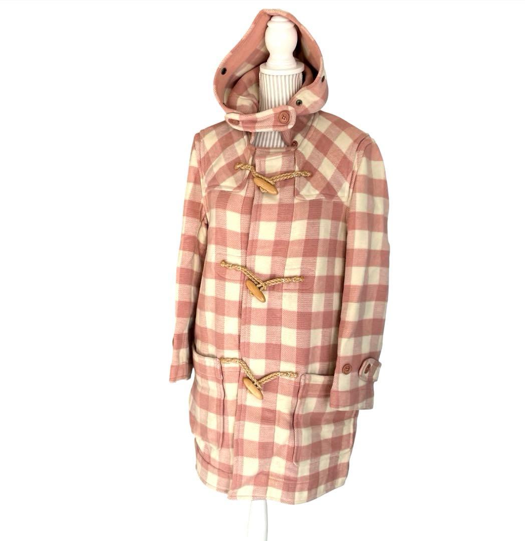 入手困難　美品　ピンクハウス　F チェック　ダッフルコート ピンク　トグル