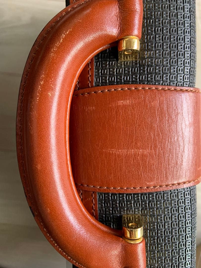 値下げVINTAGE オールドバリーレトロ鍵付ブリーフケースOLD BALLY