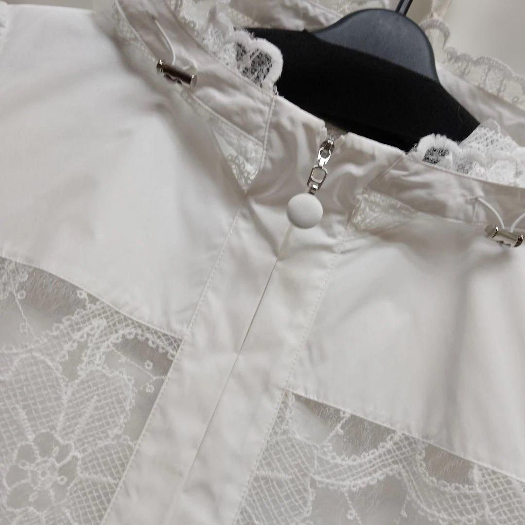 白レース仕立てコートサイズ42