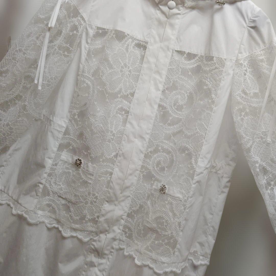 白レース仕立てコートサイズ42