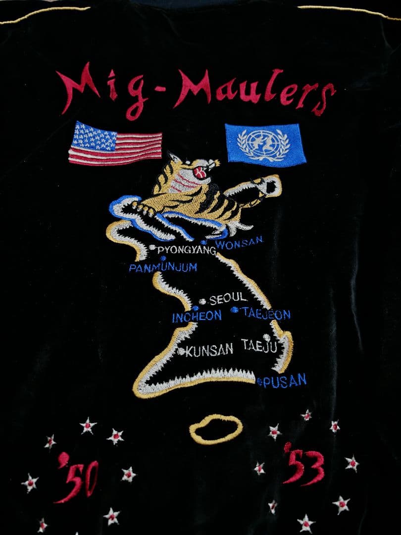 AVIREX USA 別珍 ２面用 虎 日本限定 スカジャン レーヨン