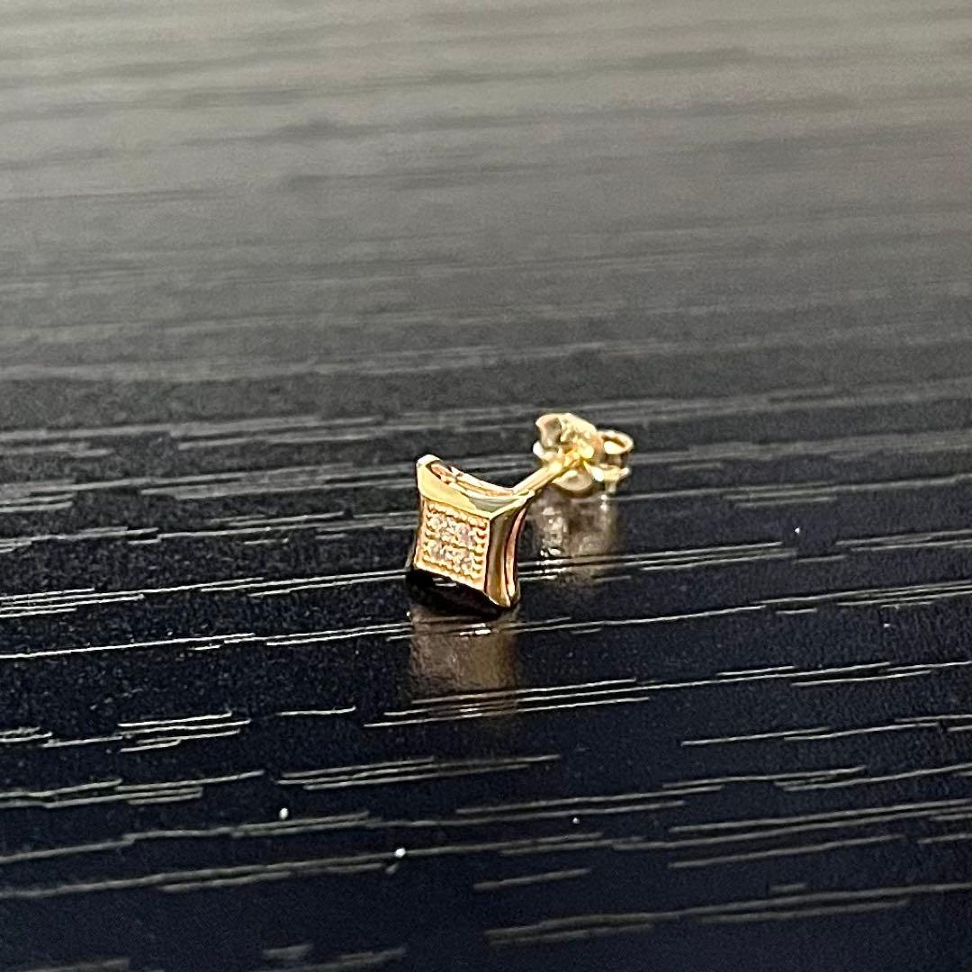 【未使用】 10K イエローゴールド ピアス 片耳