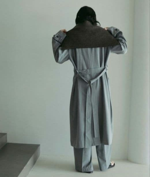 anuke Soutiencollar Raglan Coat グレー