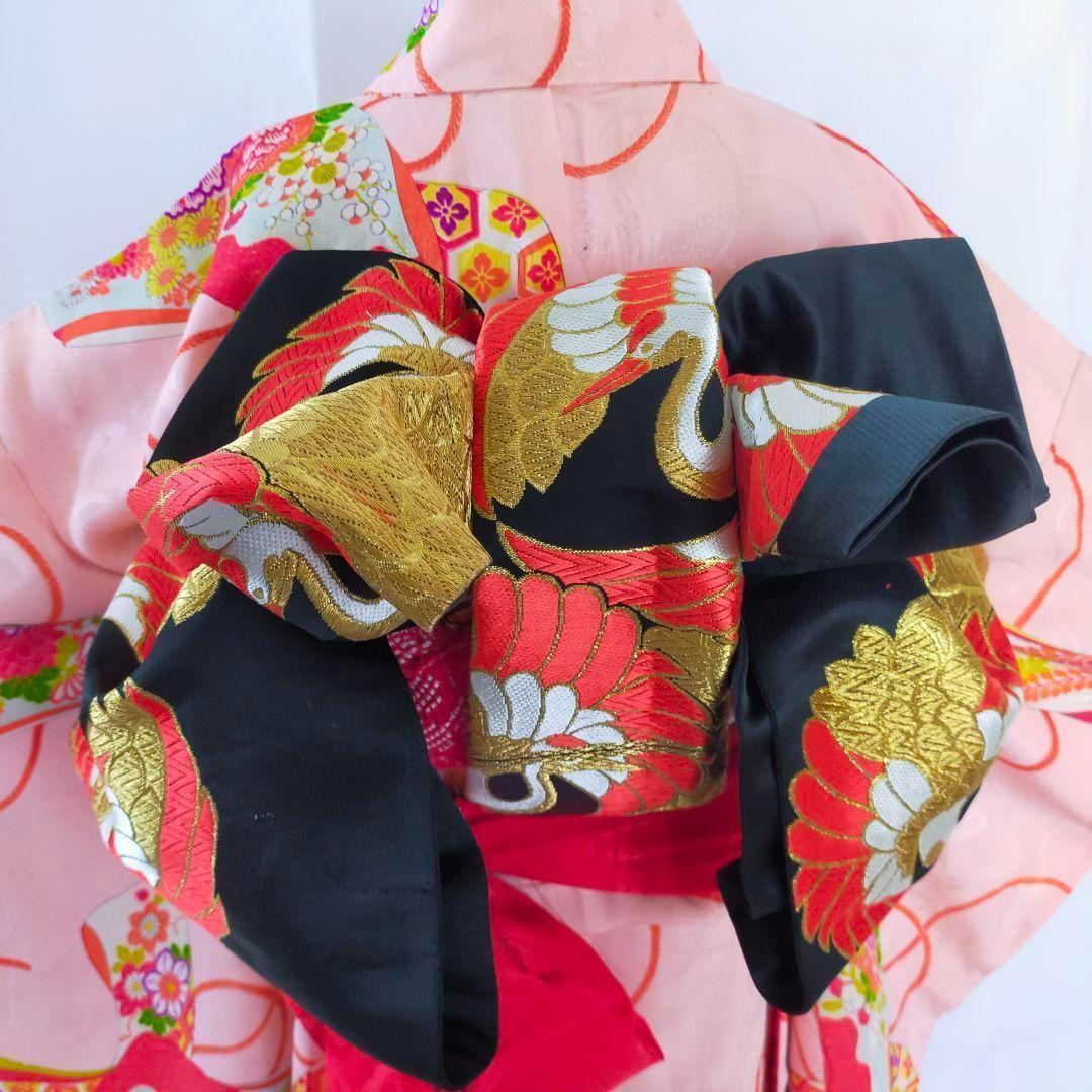 アンティーク 七五三　正絹 7歳 セット 081504