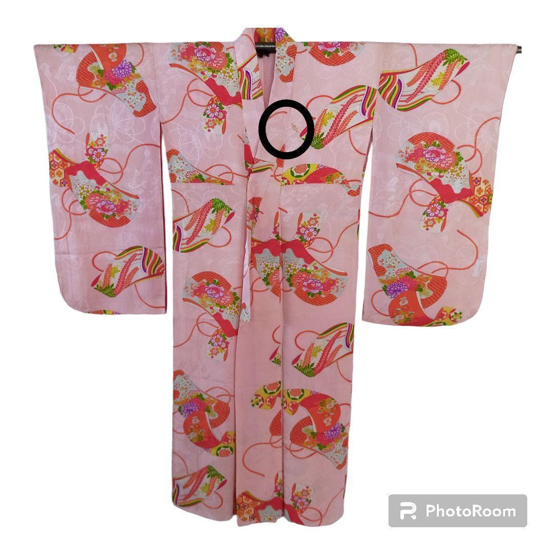 アンティーク 七五三　正絹 7歳 セット 081504