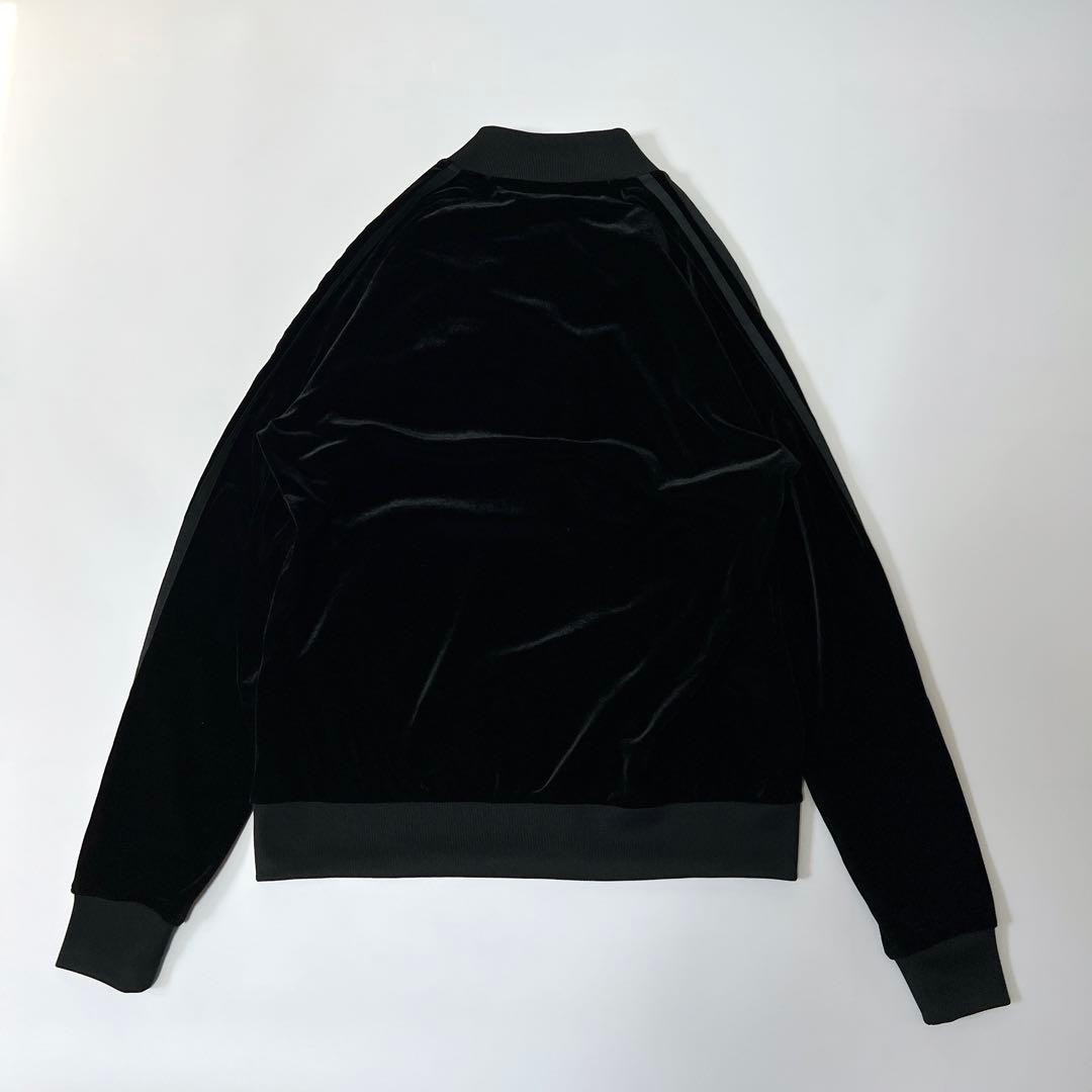 《美品》アディダス トラックジャケット SST ベロア 黒×緑 2XOTサイズ