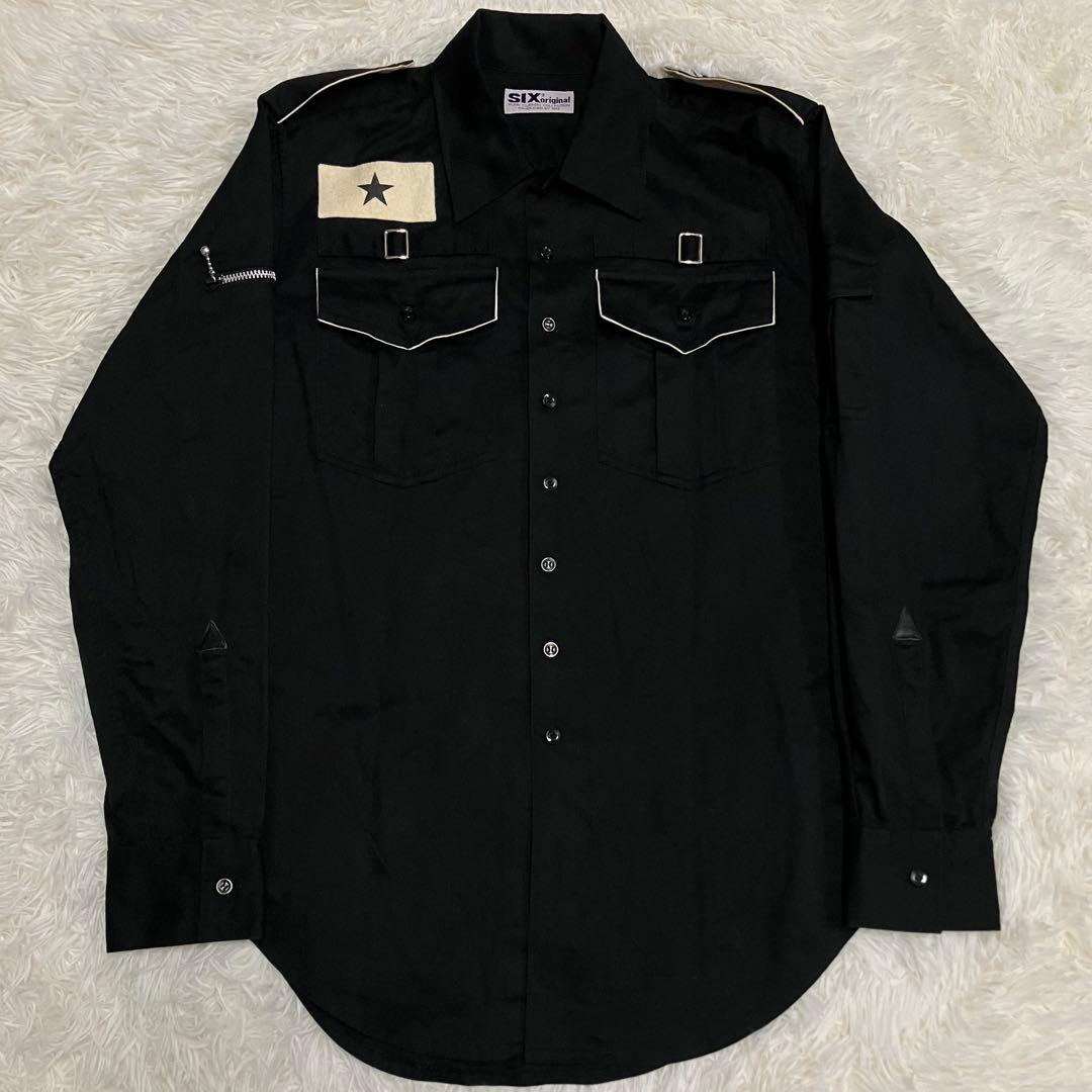 《90s状態良レア旧タグ早い者勝ち》666シックス3カスタムシャツパンクpunk