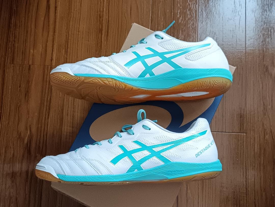 A*＋様 ASICS デスタッキ K FF ホワイト/シーグラス