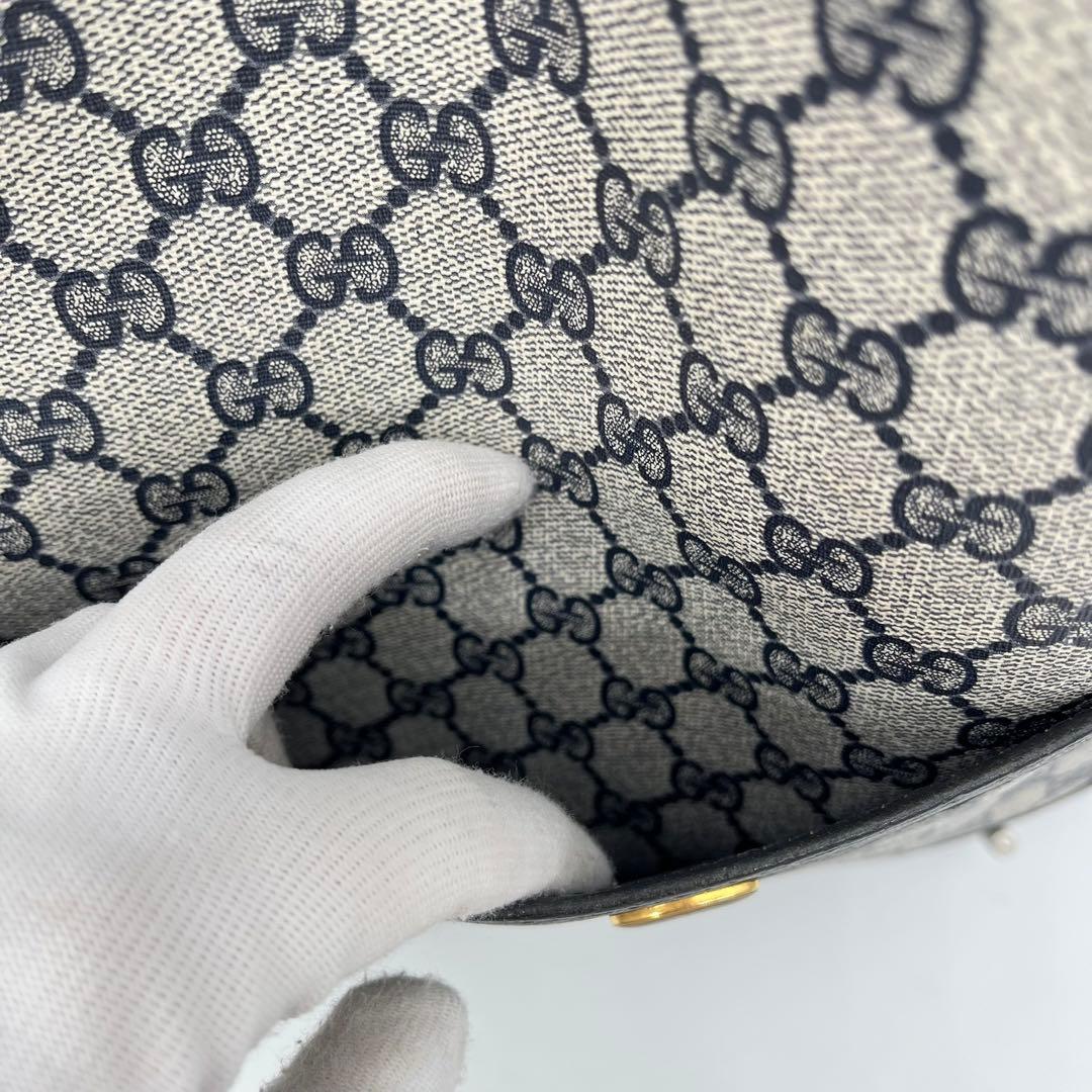 グッチ トートバッグ 肩掛け GG柄 インターロッキング シェリーライン PVC