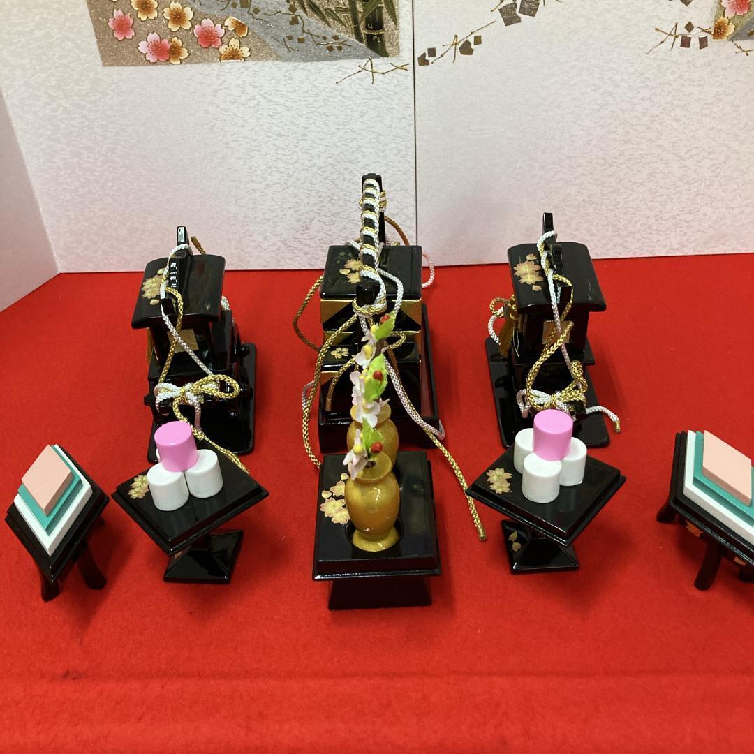 G8 美品！20号6点　雛道具　三段飾り道具　ひな人形道具　雛祭り道具