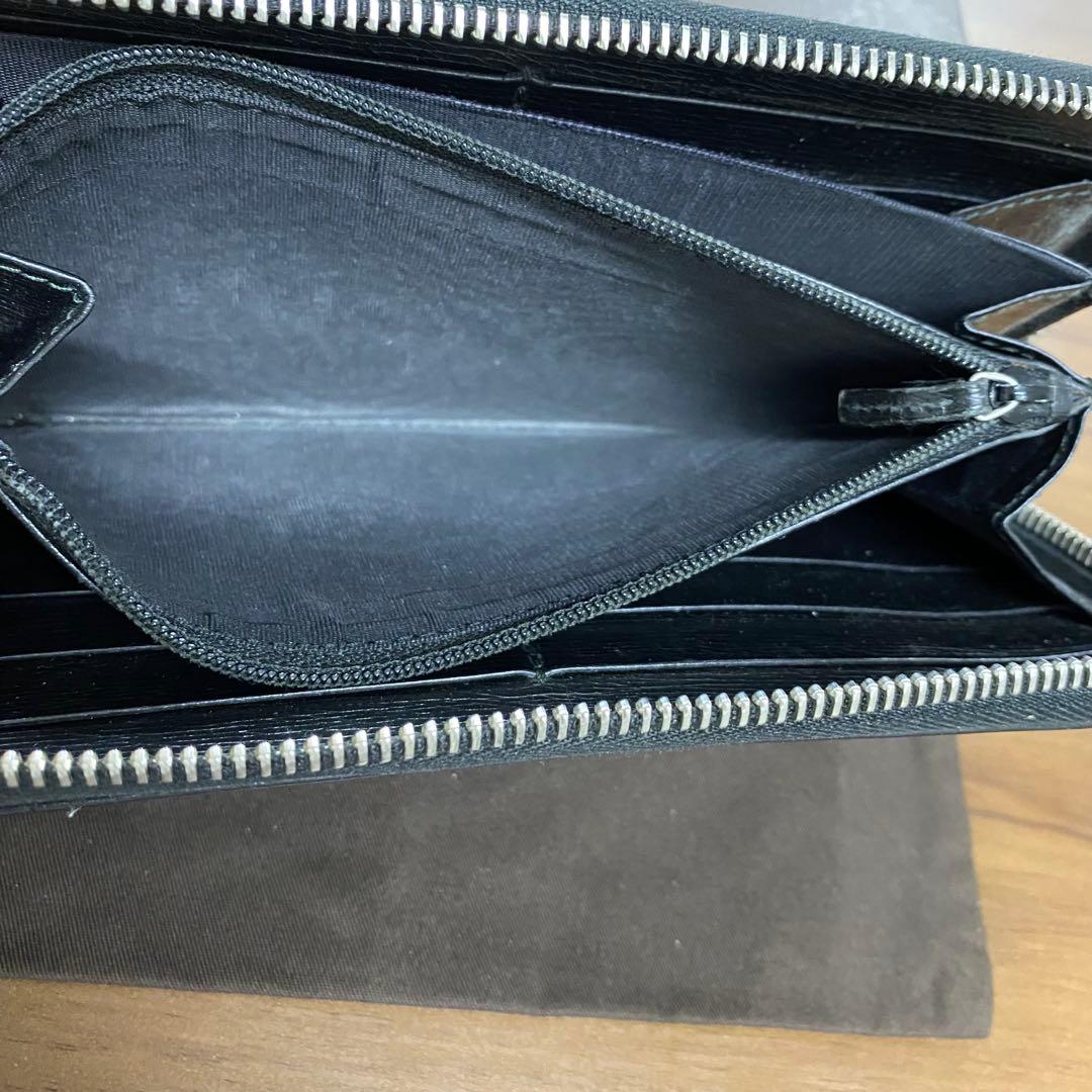 新品同様‼️グッチ　GUCCI 財布　長財布　シェリーライン　ラウンドファスナー