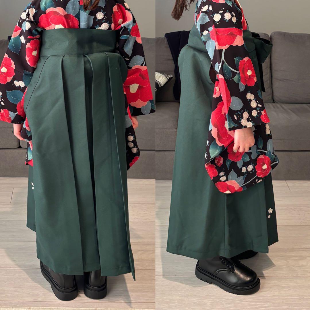 taka　簡単着付け袴110cm 髪飾り2個 　ブーツ