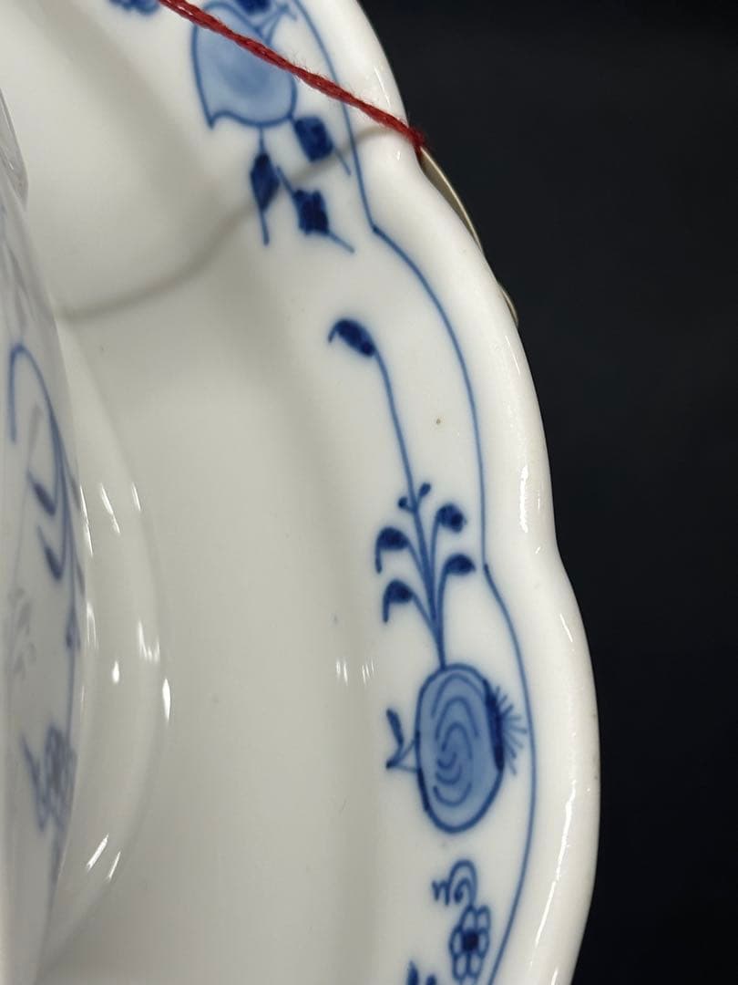 【USED】meissen ブルーオニオン　グレイビーボート　ソーシエール