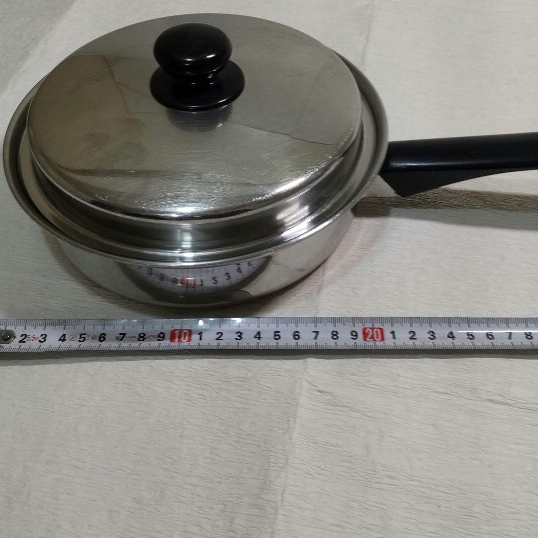 Amway クイーンクック ステンレス 無水鍋 中フライパン 小ソースパン