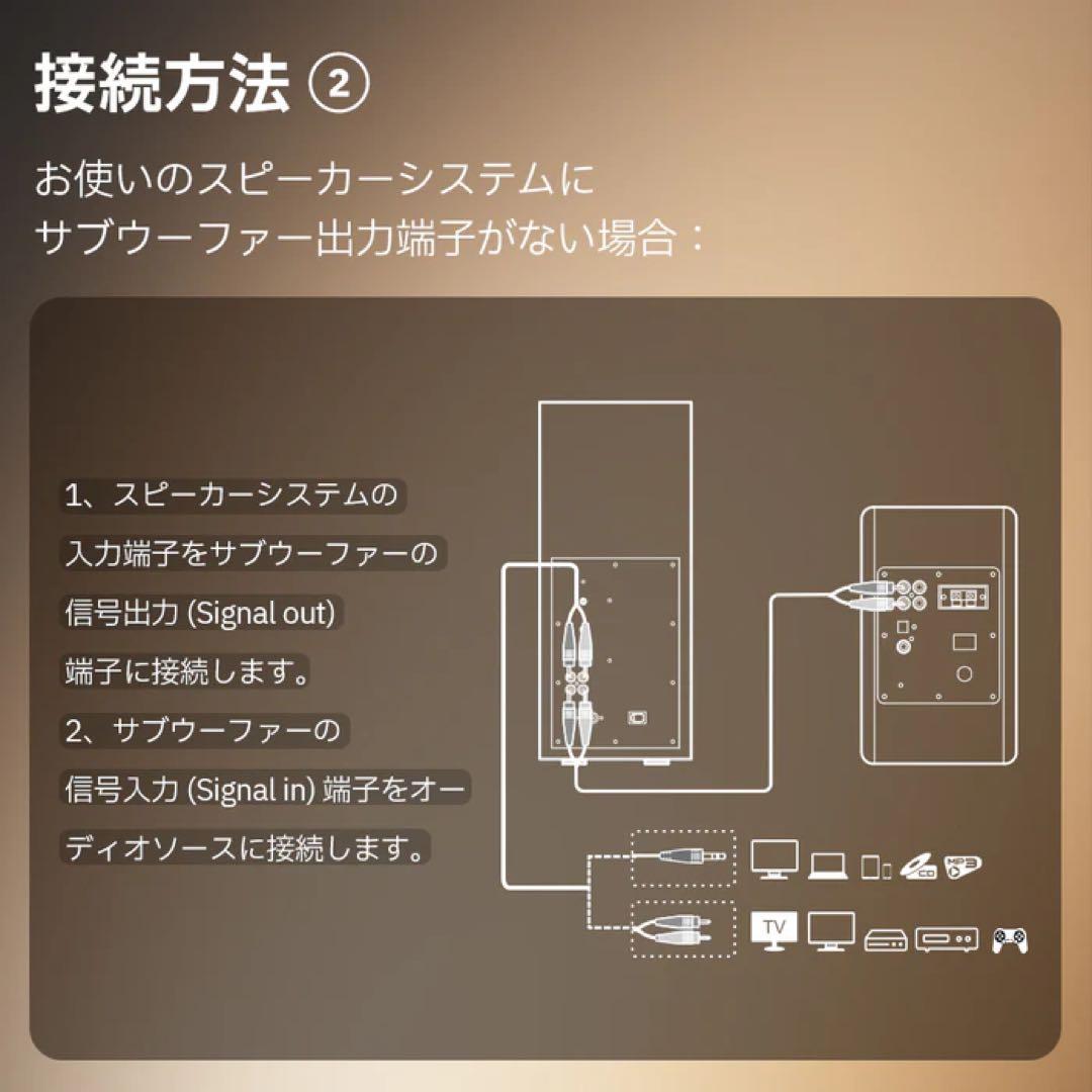 EDIFIER T5S 8インチサブウーファー 70W