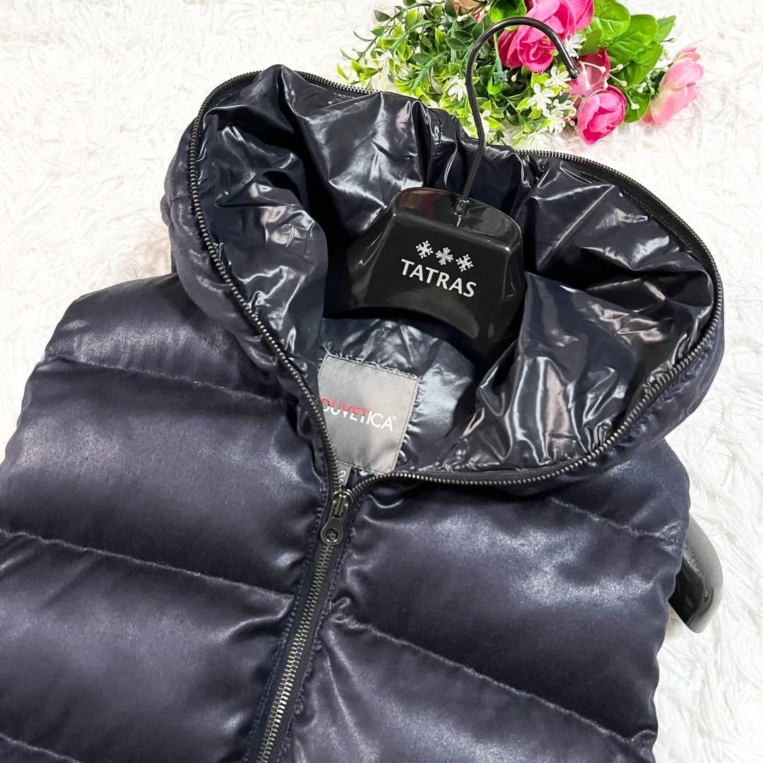 美品　デュベティカ　FEBEDUE　ダウンベスト　別注　カシミヤ混　42　紺